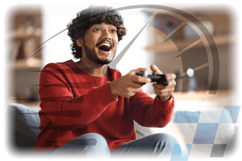 Desfrute de máxima performance nos jogos com uma internet projetada para gamers.